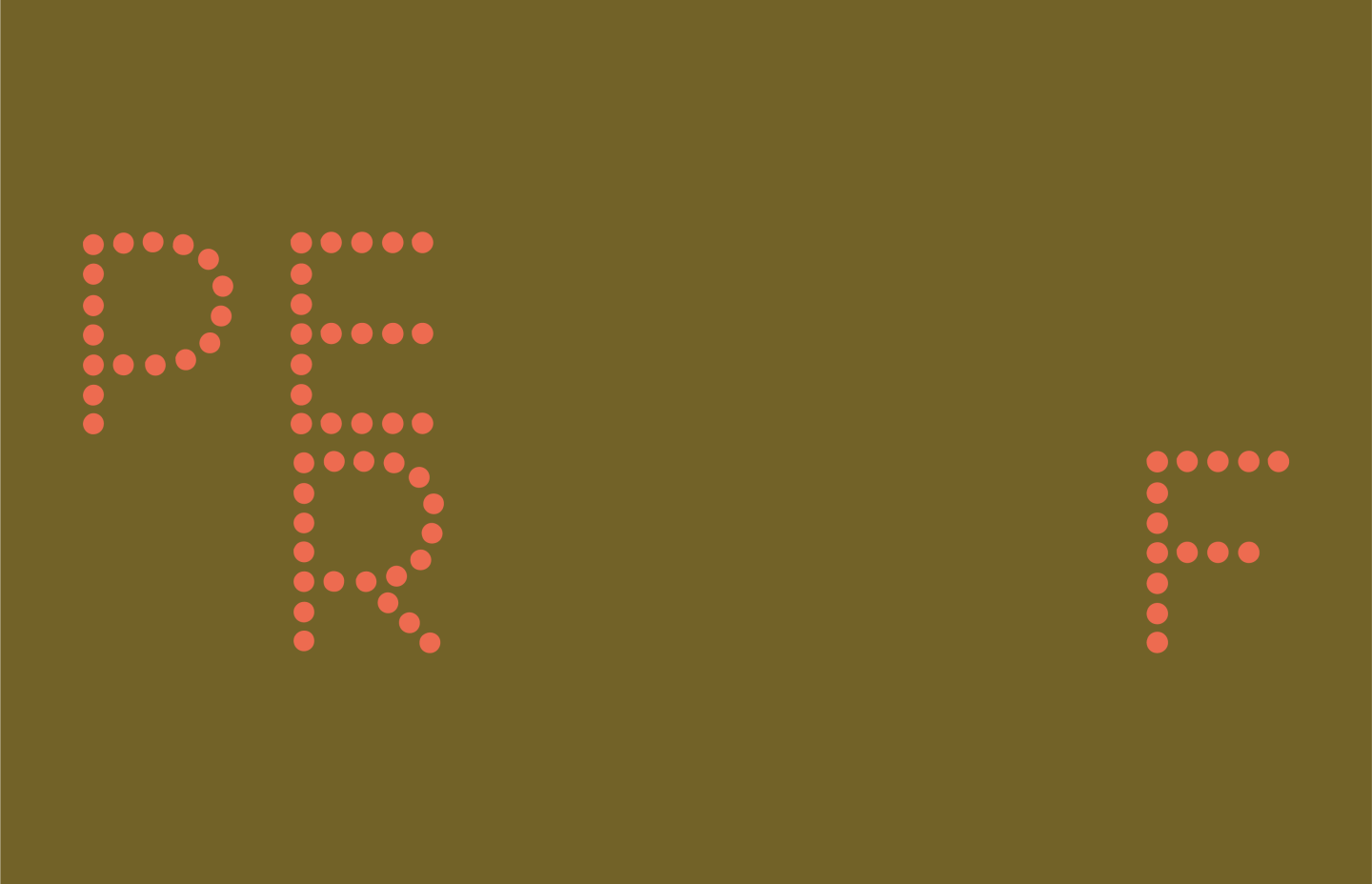 fond vert avec texte orange